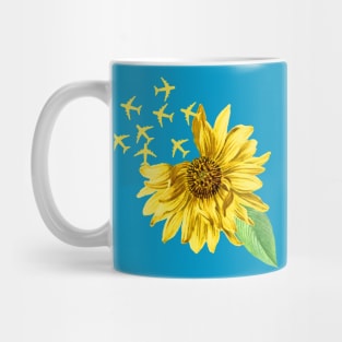 Sunflower,Travel Sunflower,plane sunflower,Cute Vacation, Summer 2020 Mug